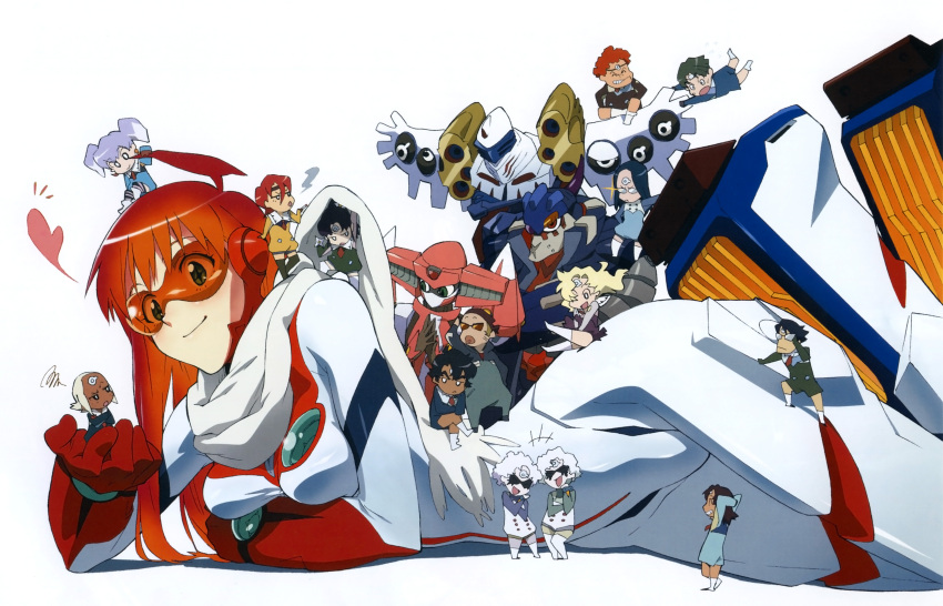 absurdres, bodysuit, buster_machine_7, chibi, dark_skin, diebuster, dix-neuf, goggles