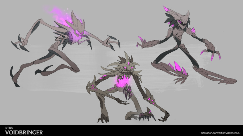 1boy, character_name, from_side, full_body, grey_background, highres, ivern, league_of_legends