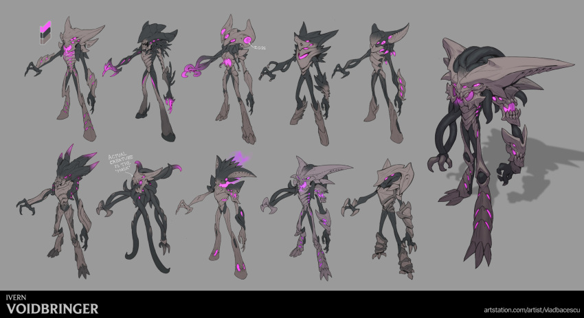 1boy, character_name, concept_art, english_text, full_body, grey_background, highres, ivern