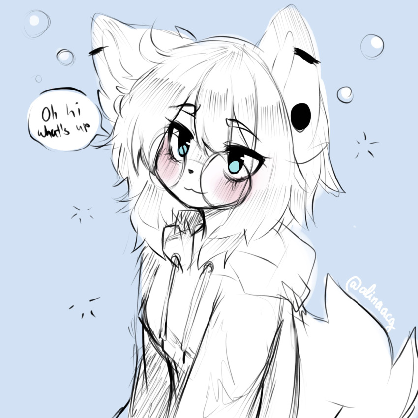 1girl, :3, anakoluth, animal_ears, blue_eyes, blush, closed_mouth, dog_ears