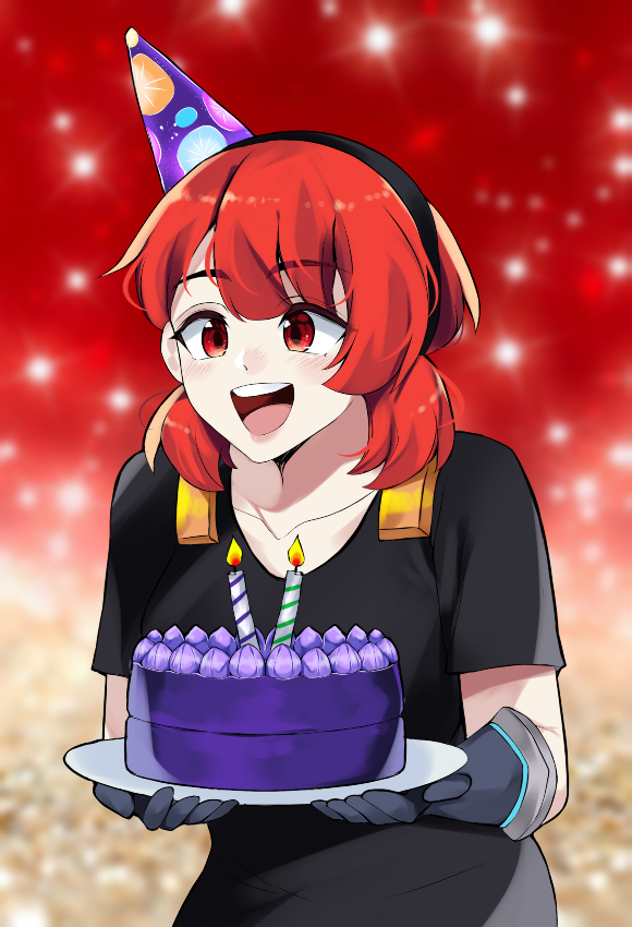 1girl, alternate_color, birthday_cake, cake, ehebai, food, fortnite, gloves