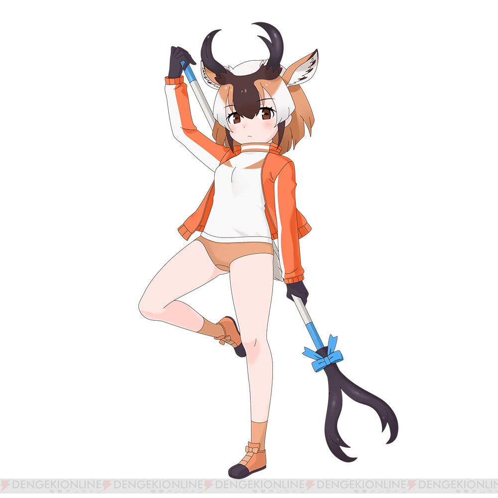 animal_ears, kemono_friends, kemono_friends_3, necktie, pronghorn_(kemono_friends), school_uniform, shirt, skirt