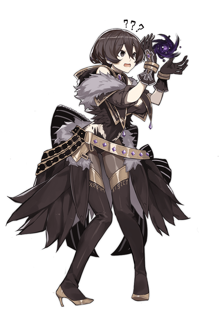 1girl, ?, ??, ark_order, bangs, belt, black_bow, black_dress