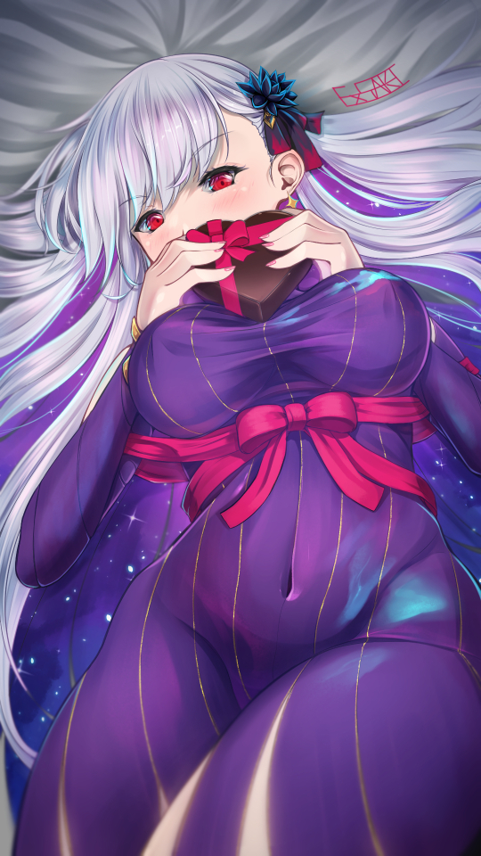 1girl, bangs, bare_shoulders, blue_dress, blush, breasts, candy, chocolate