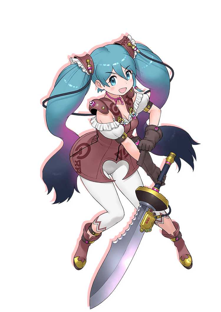 armor, game_cg, shachibato!, shachou_batoru_no_jikan_desu!, simple_background, tachi-e, weapon, white_background, yoshizaki_mine