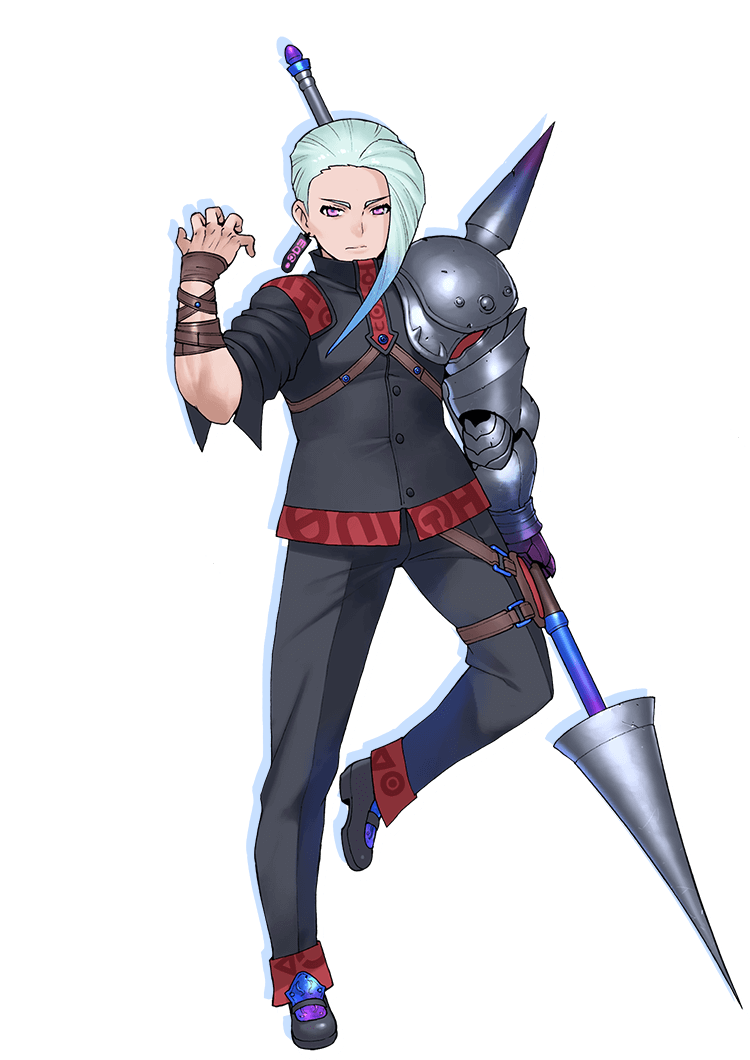 armor, game_cg, shachibato!, shachou_batoru_no_jikan_desu!, simple_background, tachi-e, weapon, white_background