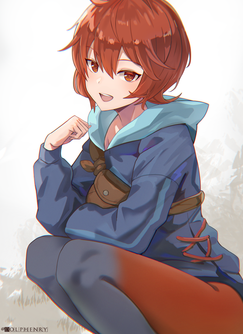 1girl, :d, arezu_(pokemon), artist_name, bangs, brown_bag, brown_eyes, brown_hair