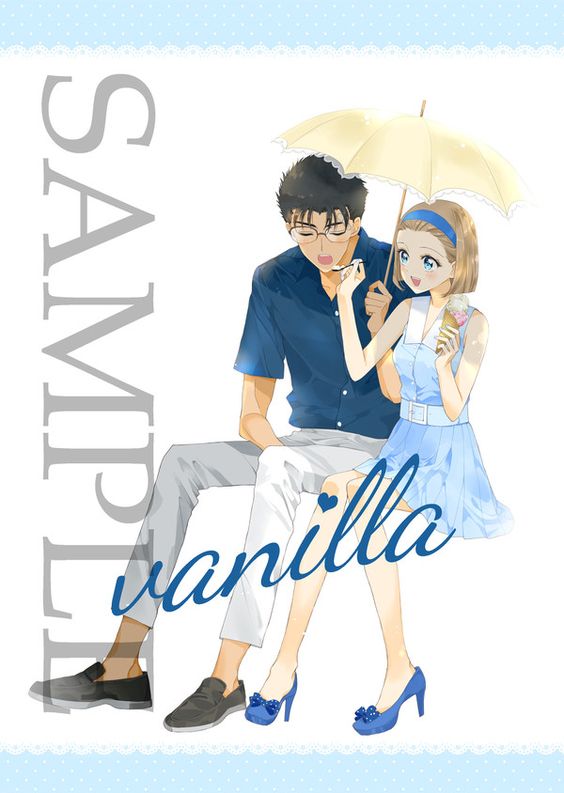 1boy, 1girl, brown_hair, detective_conan, female, kyougoku_makoto, male, suzuki_sonoko, unbrella