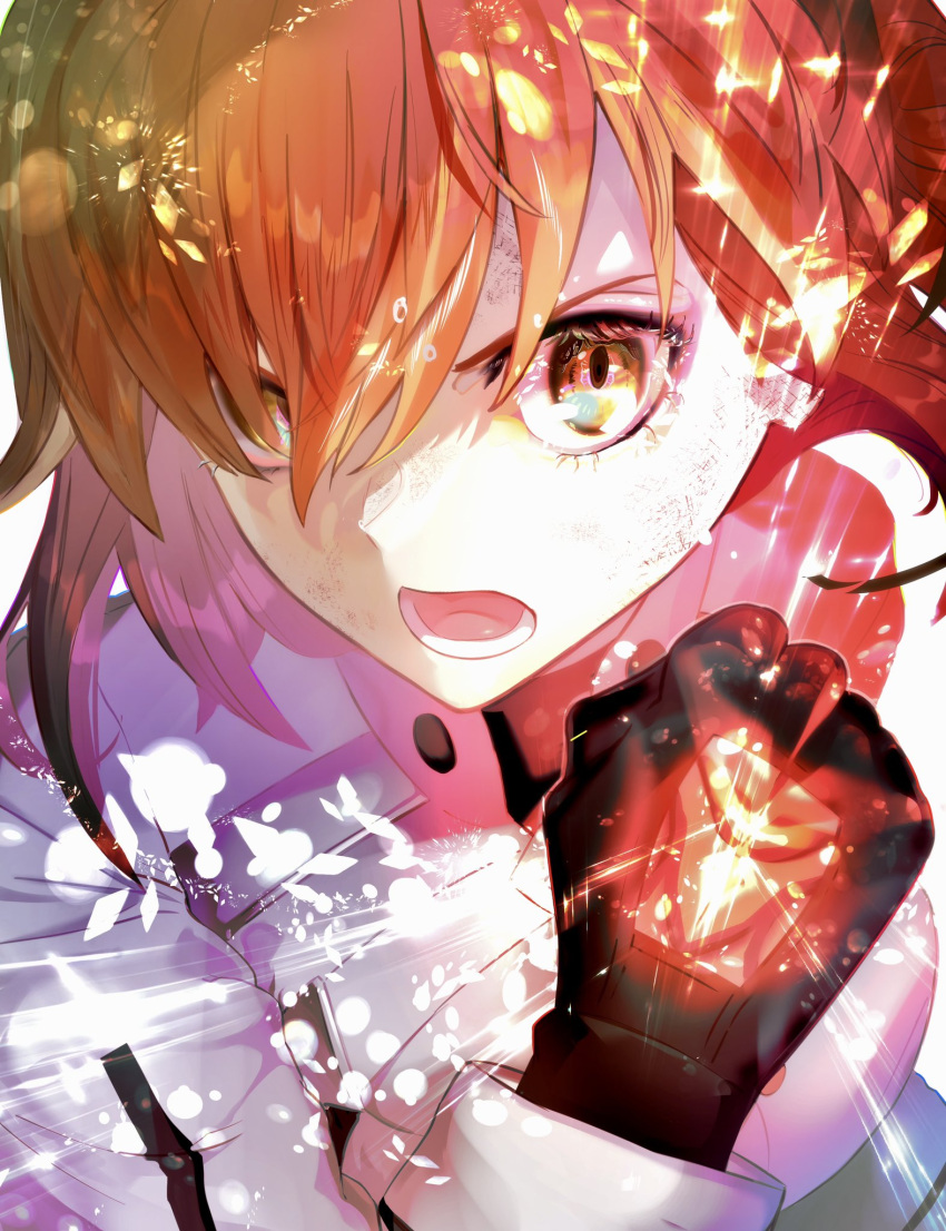 1girl, ahoge, bandaid, bandaid_on_cheek, bandaid_on_ear, bandaid_on_face, bandaid_on_forehead, bangs