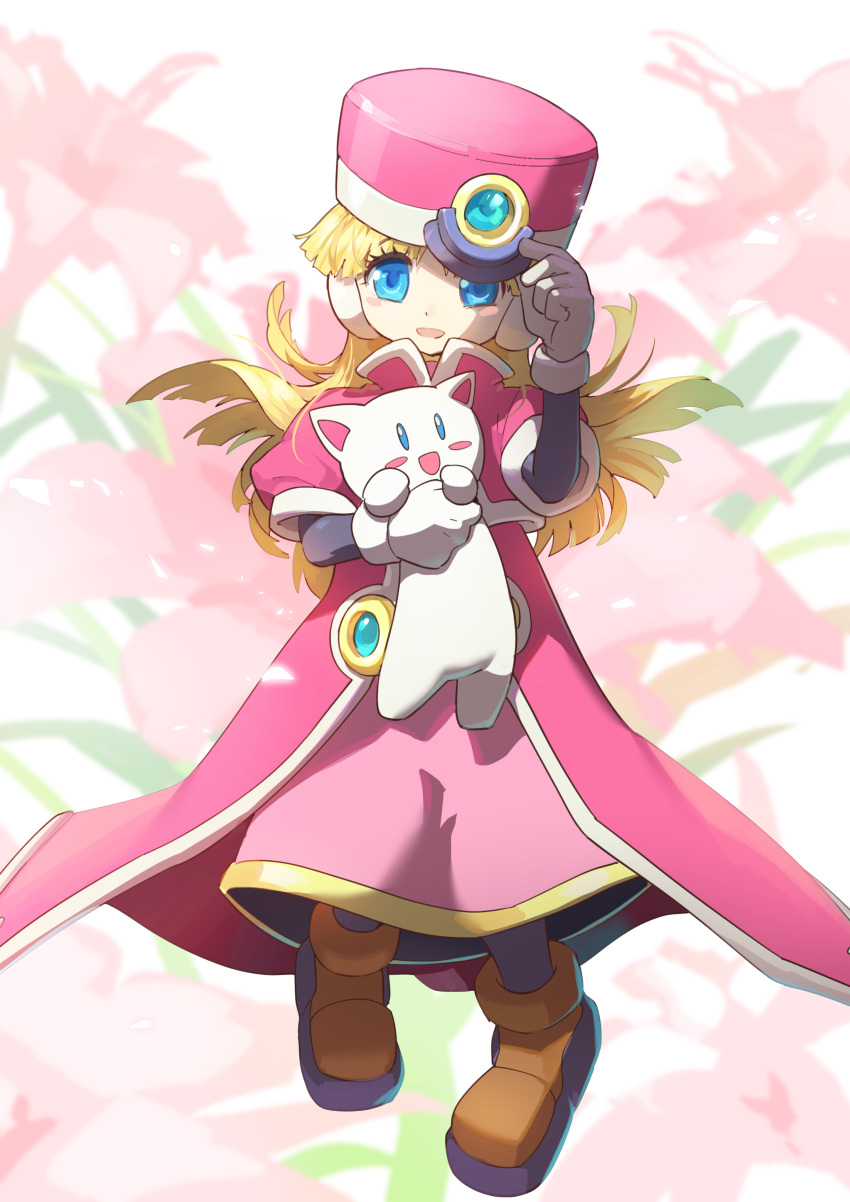 1girl, absurdres, alouette_(mega_man), alouette_(rockman_zero), android, bangs, blonde_hair, blue_eyes