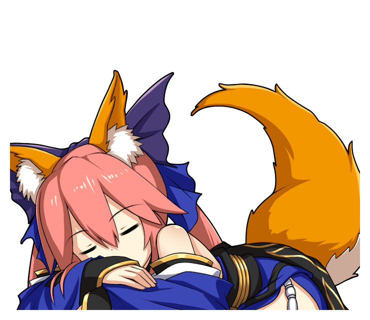 1girl, animal_ear_fluff, animal_ears, blue_bow, blue_kimono, blue_ribbon, bow, closed_eyes