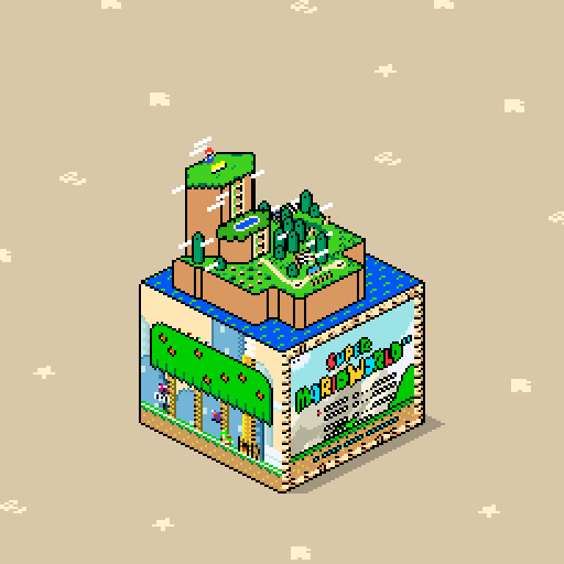1boy, animated, animated_gif, mario, overalls, pixel_art, red_headwear, super_mario_bros.