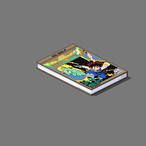 1girl, 2boys, animated, animated_gif, book, dai_(dragon_quest), dragon_quest, dragon_quest_dai_no_daibouken