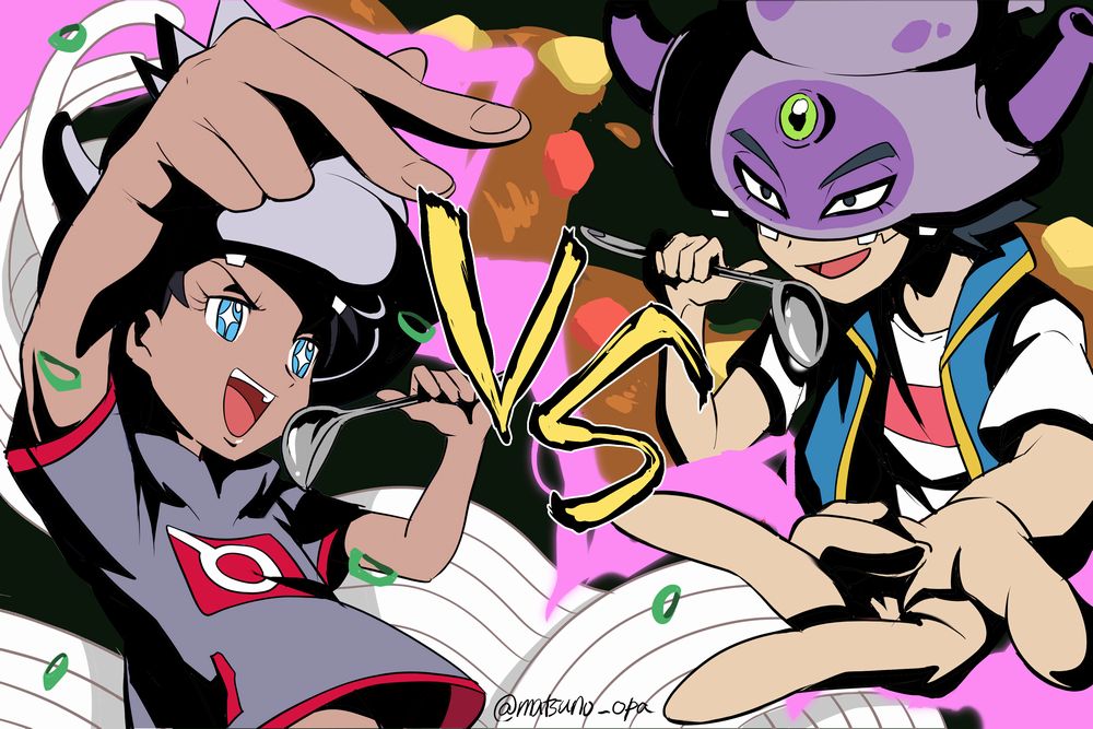 +_+, 2boys, :d, ash_ketchum, black_hair, blue_eyes, blue_jacket, commentary_request