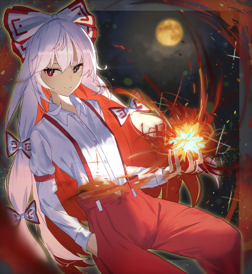 1girl, 38_(sanjuuhachi), bow, closed_mouth, collared_shirt, commentary, cowboy_shot, dress_shirt