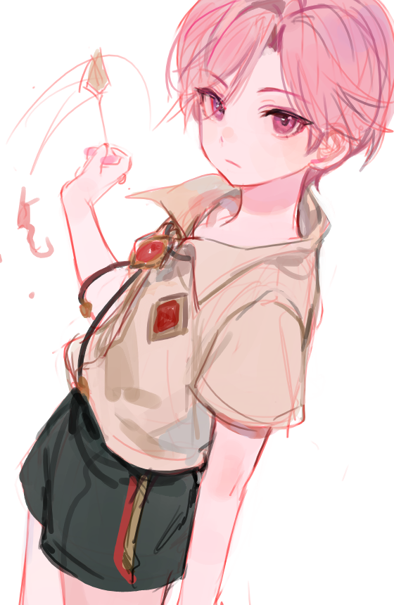 1boy, child, collared_shirt, joshua_levinth, kuzuvine, looking_at_viewer, lord_of_heroes, male_focus