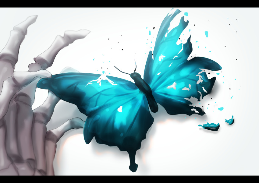 blurry, bug, butterfly, commentary, death, depth_of_field, dying, hh_(hehexd06161704)