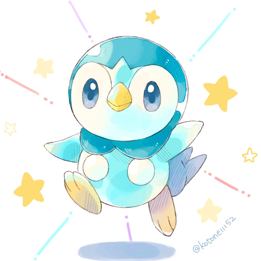 animal_focus, blue_eyes, closed_mouth, commentary_request, creature, full_body, highres, kotone11152