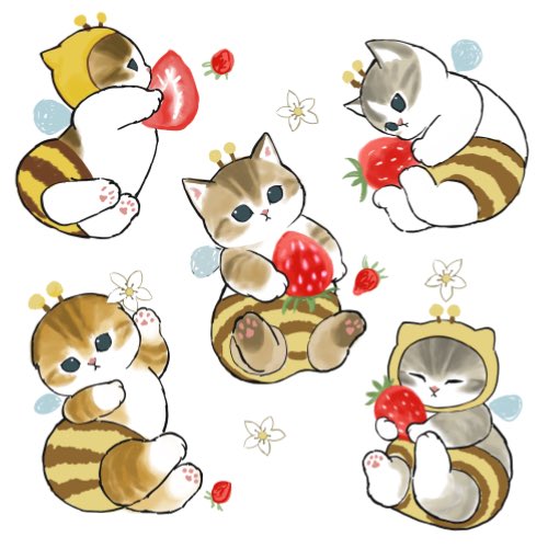 animal_costume, antennae, bee, bee_suit, blue_eyes, bug, cat, flower