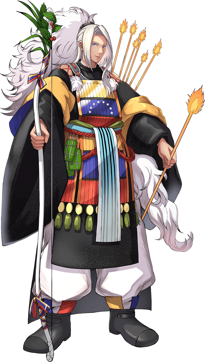 1boy, armor, arrow_(projectile), berry, black_footwear, bow, check_commentary, commentary_request