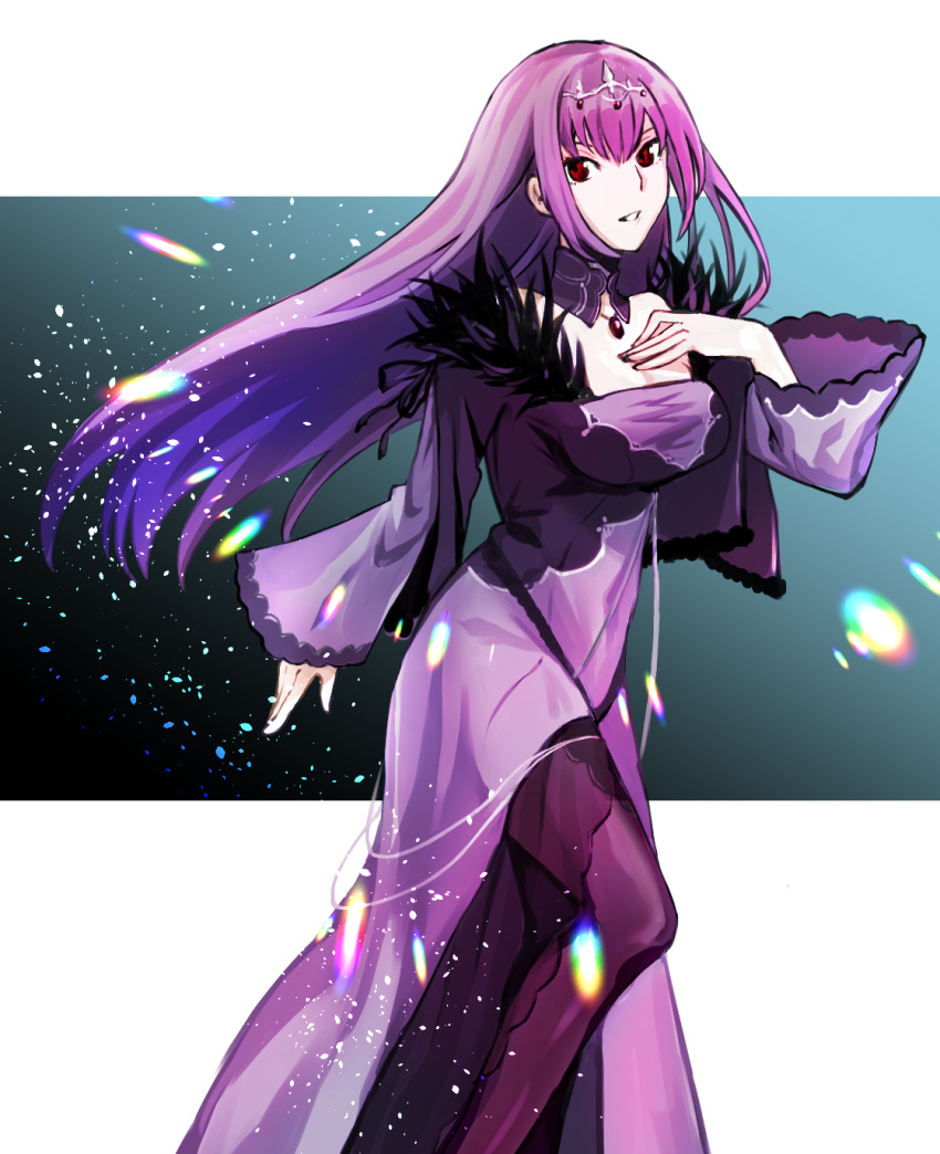 1girl, breasts, choker, diadem, dress, fate/grand_order, fate_(series), floating_hair