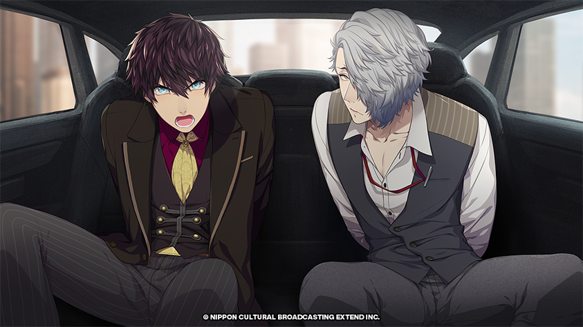 2boys, angry, aqua_eyes, black_jacket, bound, bound_wrists, bustafellows, buttons