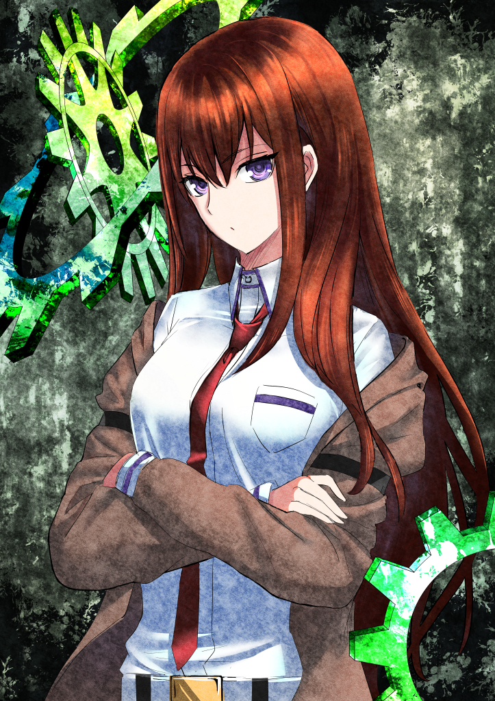 1girl, bangs, belt, breasts, brown_coat, brown_hair, closed_mouth, coat