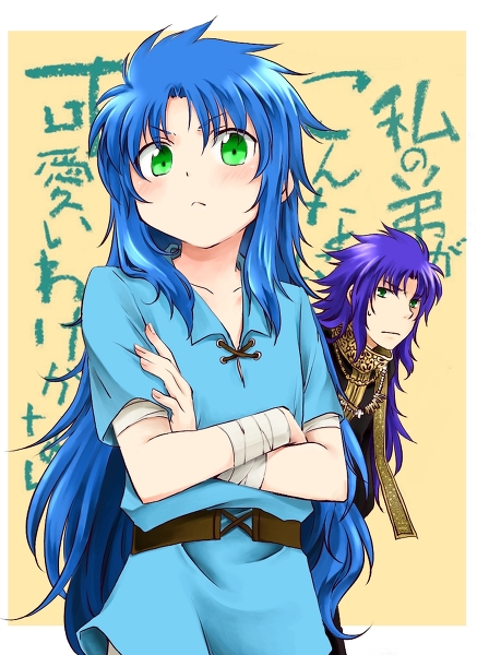 gemini_kanon, gemini_saga, ore_no_imouto_ga_konna_ni_kawaii_wake_ga_nai, parody, saint_seiya