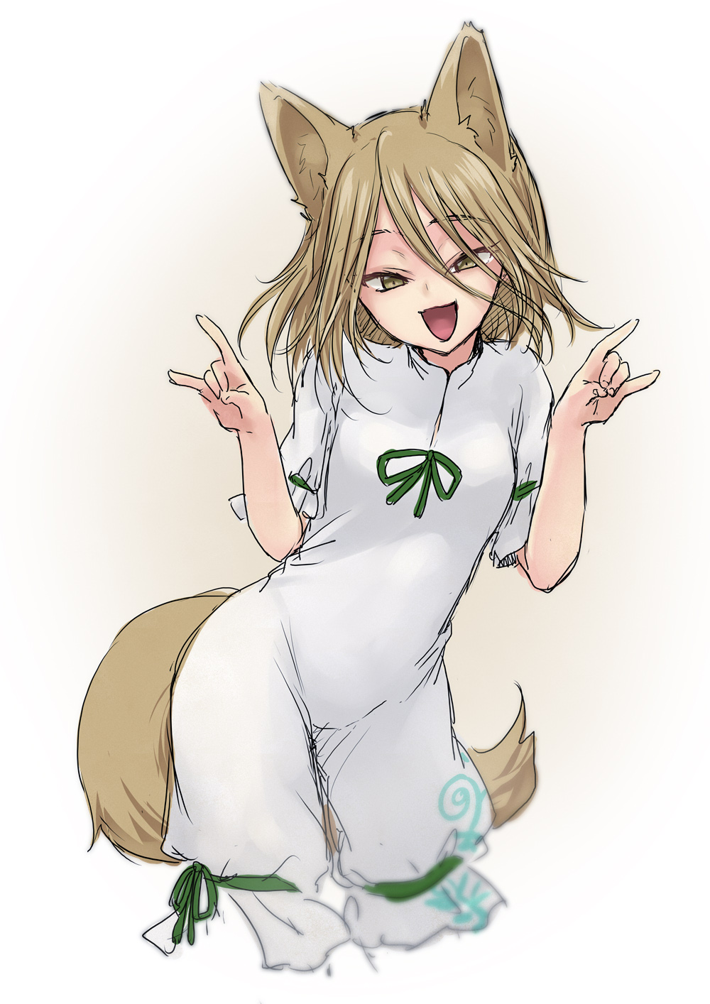 1girl, animal_ears, bangs, bow, brown_eyes, brown_hair, commentary_request, eyebrows_visible_through_hair
