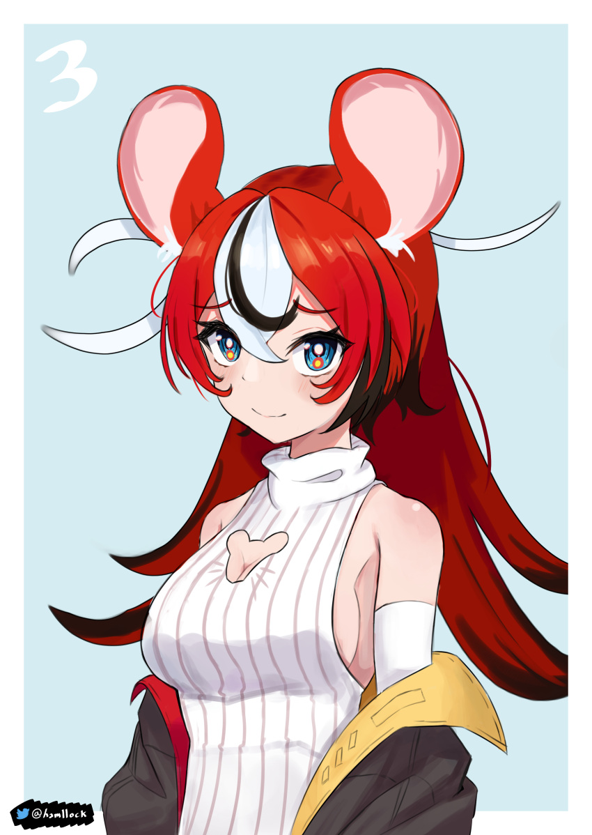 1girl, absurdres, alternate_costume, alternate_hairstyle, animal_ear_fluff, animal_ears, bangs, bare_shoulders