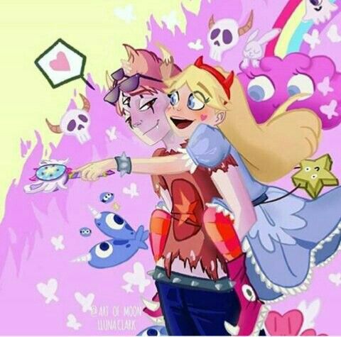 1boy, 1girl, blonde_hair, blue_eyes, carrying, carrying_person, couple, magic_wand
