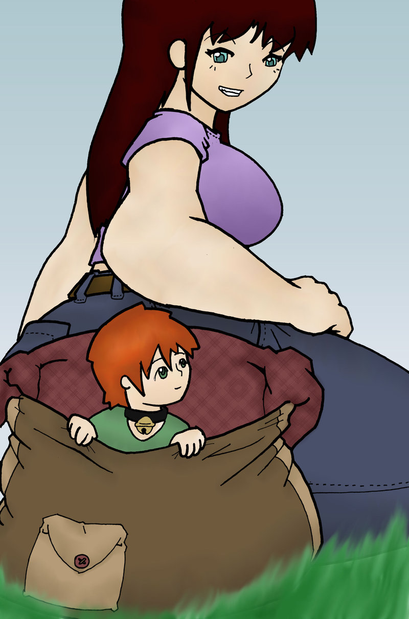 chibi_biscuit, giantess, miniboy, size_difference, takai_biscuit