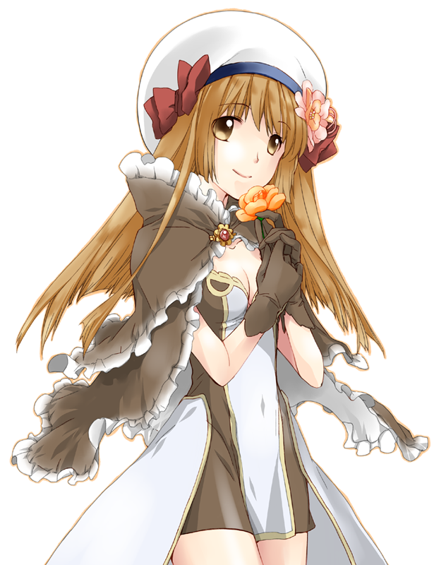 brown_hair, flower, hat, high_wizard, k-clover4, ragnarok_online, shizaki_asuka