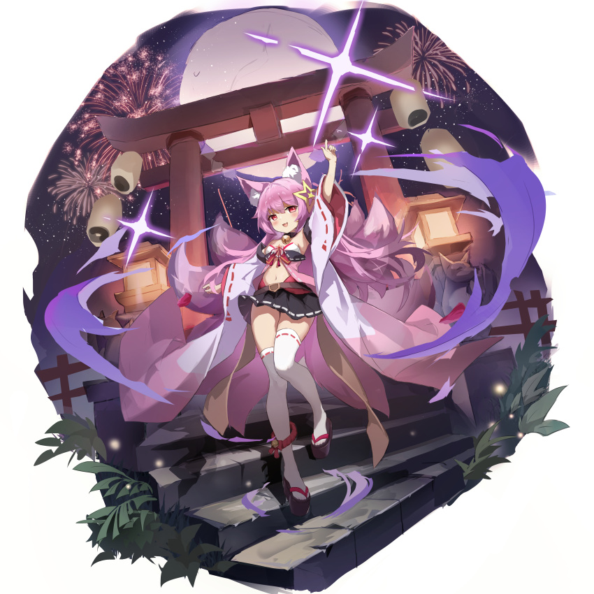 1girl, :3, :d, absurdres, animal_ear_fluff, animal_ears, arm_up, armpits
