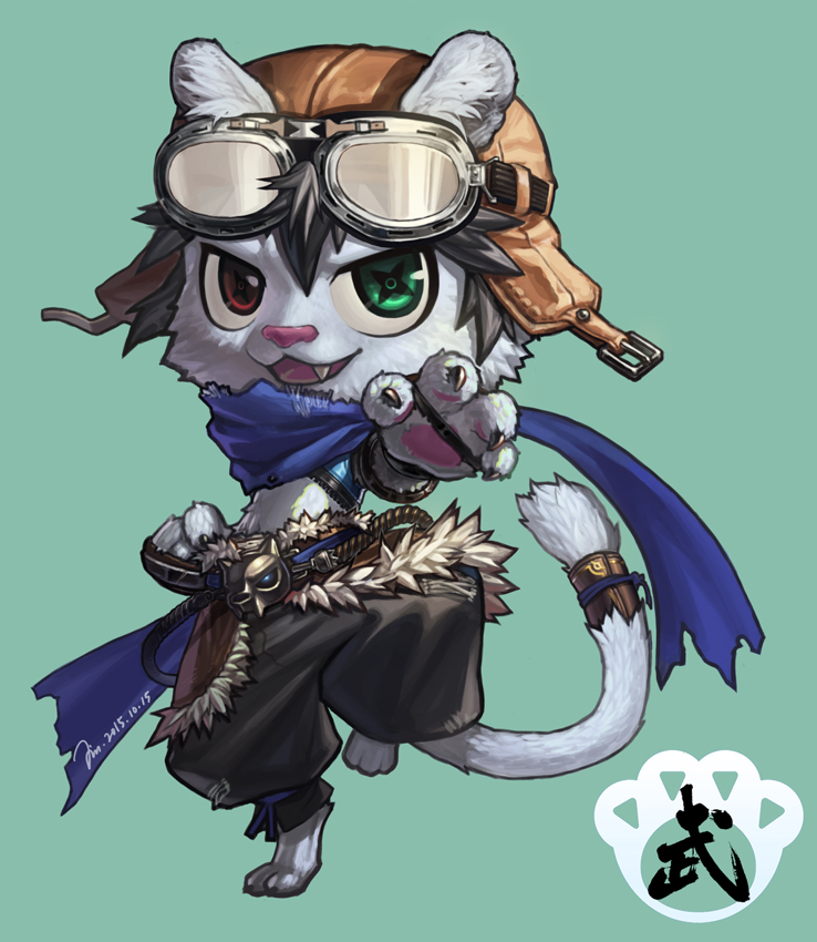 animal, animal_focus, black_hair, black_pants, blue_scarf, cat, chinese_commentary, claws