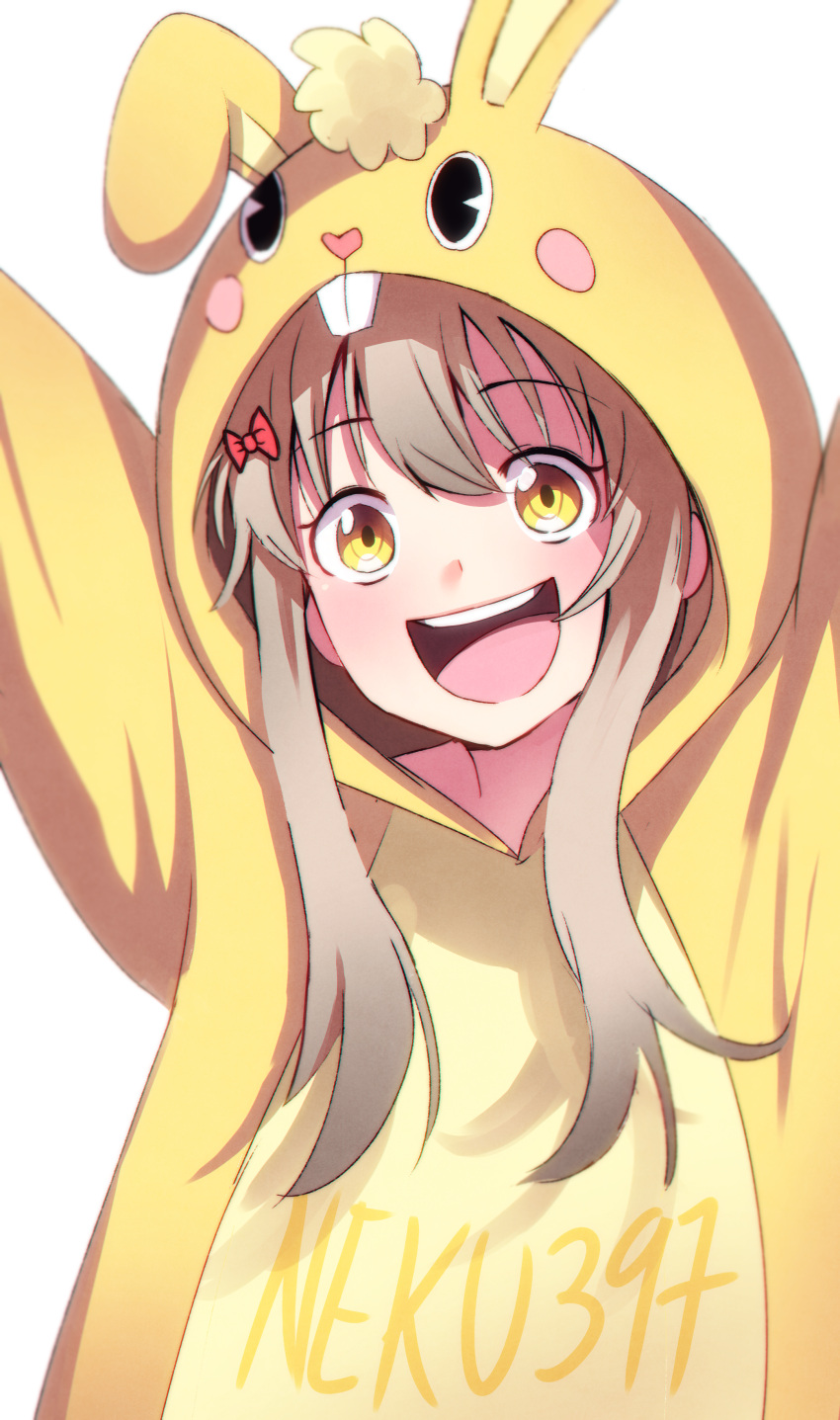 :d, absurdres, animal_costume, blonde_hair, bunny_costume, cosplay, cuddles_(happy_tree_friends), happy_tree_friends