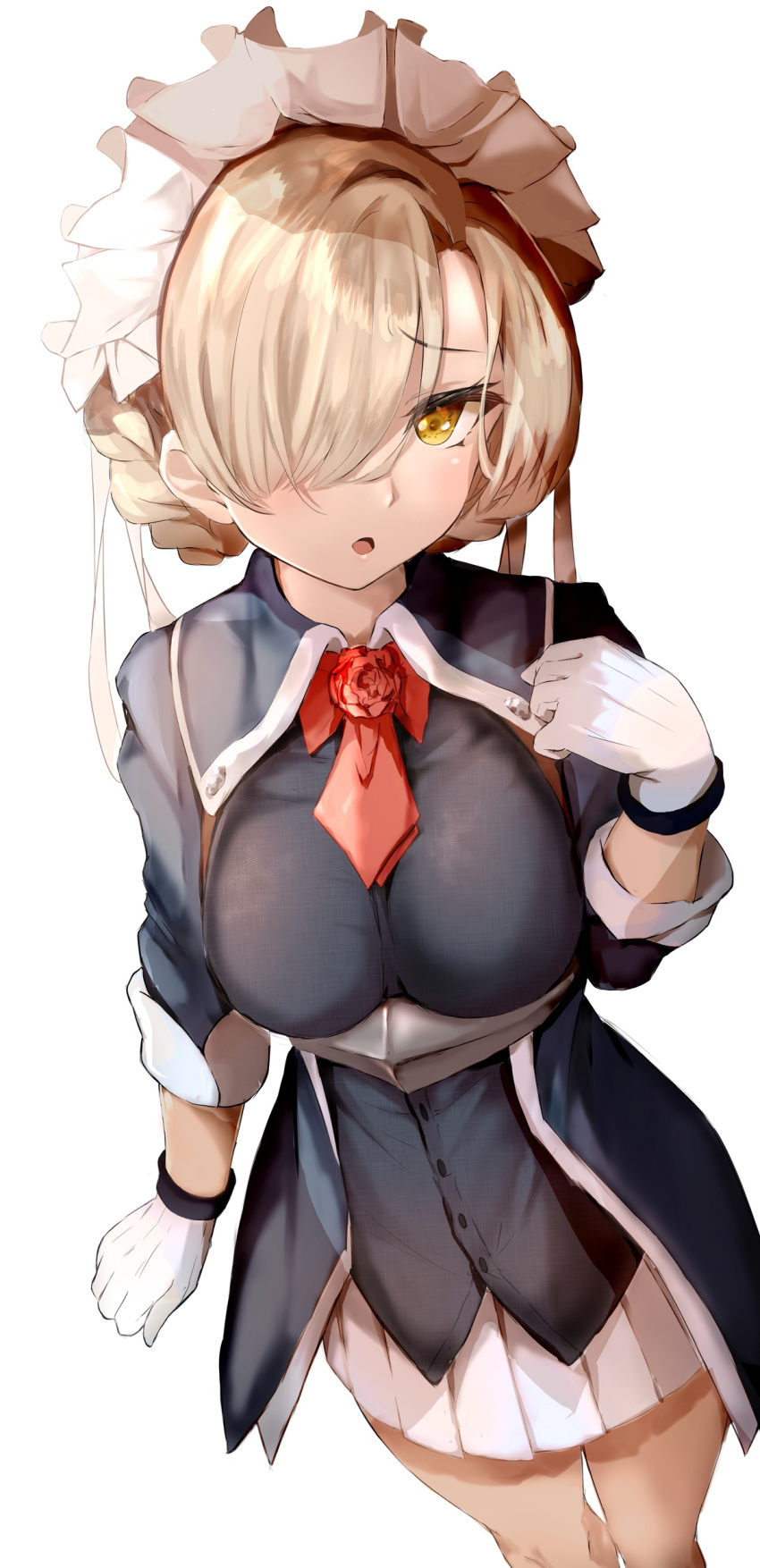1girl, absurdres, alternate_costume, azur_lane, black_jacket, braid, breasts, commentary_request