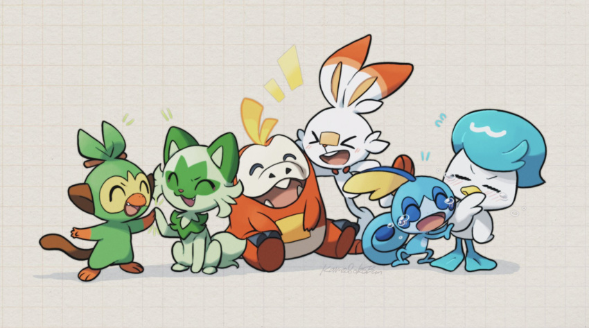cat, closed_eyes, crocodile, duck, fang, fuecoco, gen_8_pokemon, gen_9_pokemon