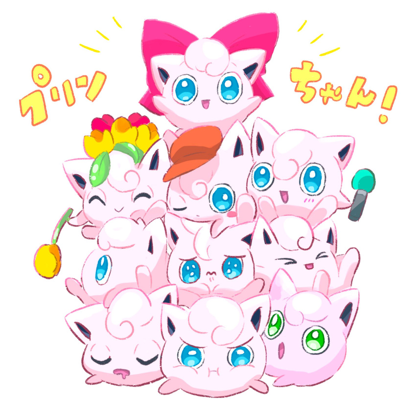 >_<, :>, :d, :i, blue_eyes, blush, blush_stickers, closed_eyes