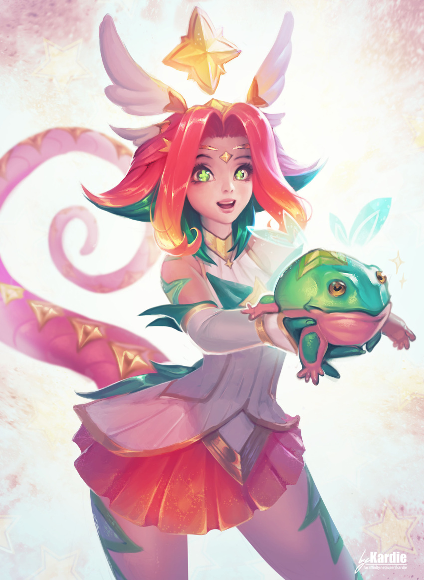 1girl, :o, absurdres, animal, artist_name, circlet, english_commentary, furaffinity_username