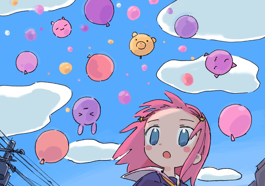 >_<, ._., 1girl, 1nupool, :3, :o, backlighting, balloon