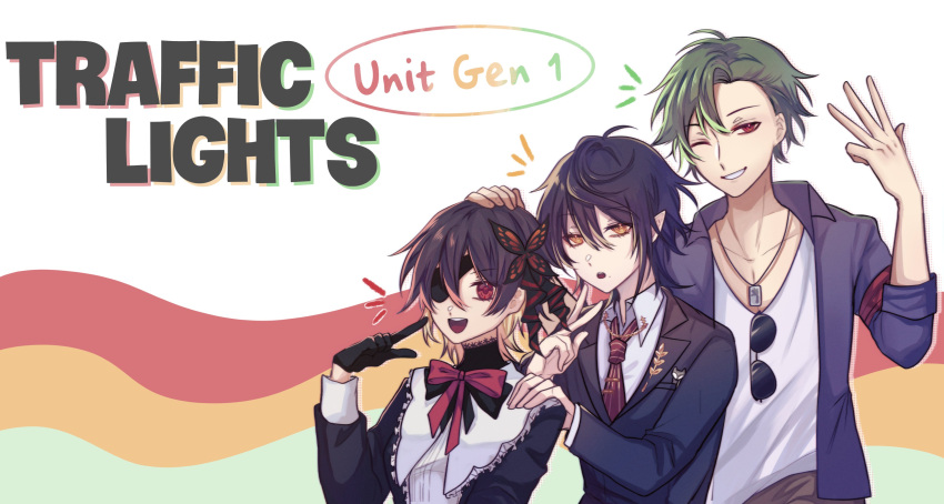 3di_project, absurdres, amel3di, black_hair, butterfly_hair_ornament, celene_(3di), center_frills, chuunibyou