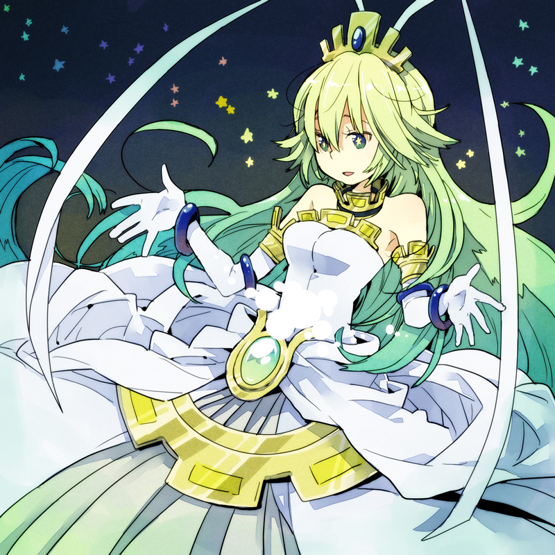 .hack//link, 1girl, aika, aika_(.hack), bare_shoulders, bracelet, choker, crown