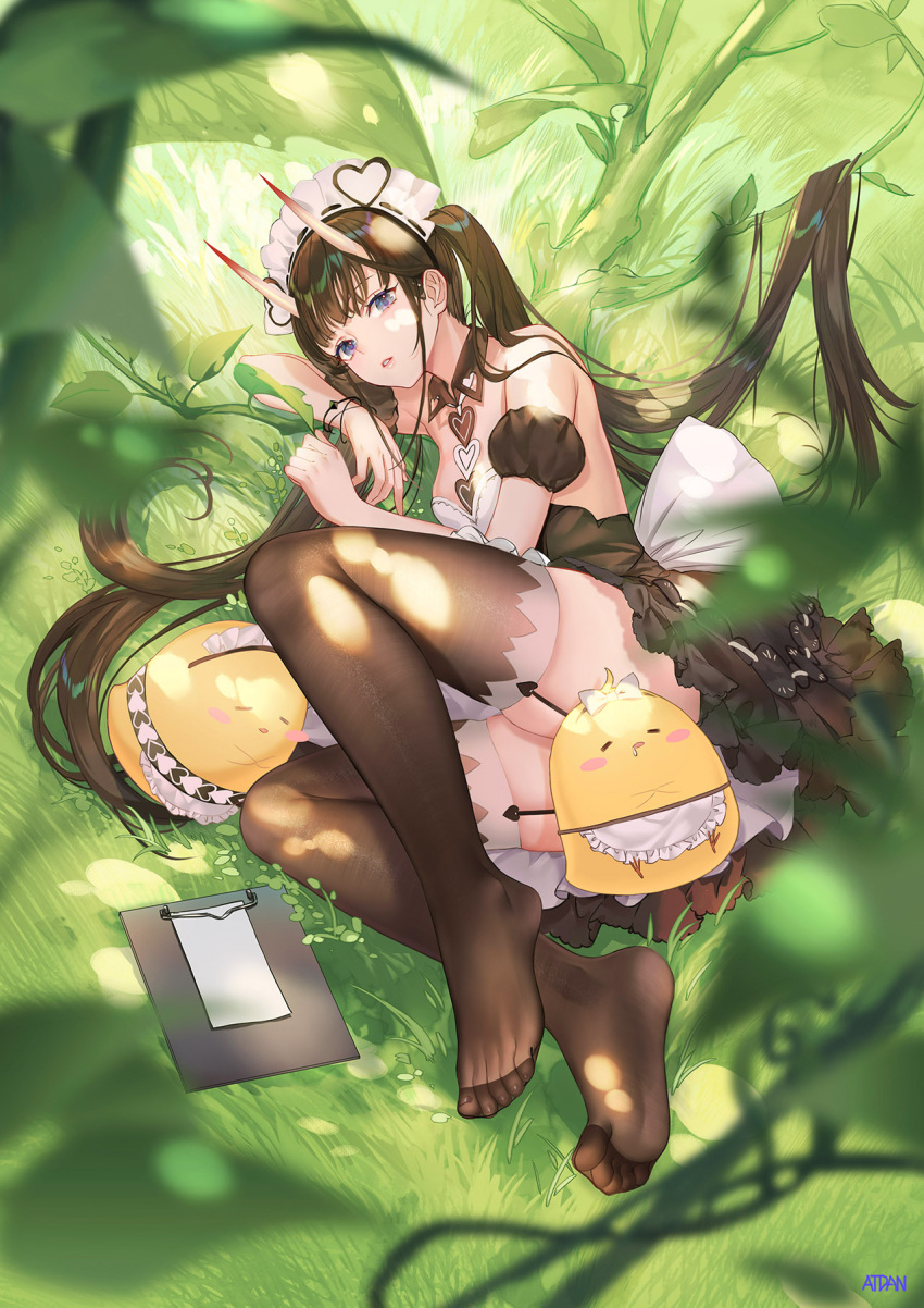 1girl, atdan, azur_lane, bare_shoulders, bird, black_dress, black_hair, blue_eyes