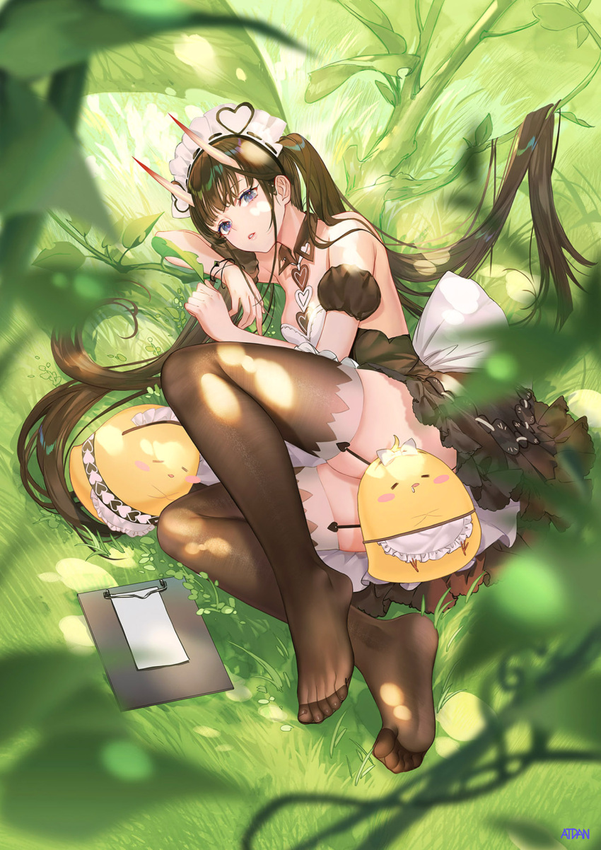 1girl, atdan, azur_lane, bare_shoulders, bird, black_dress, black_hair, blue_eyes