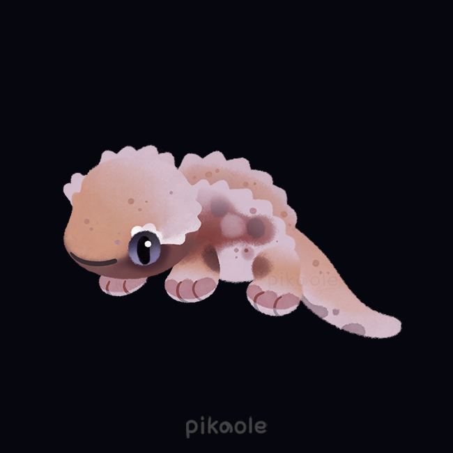 animal, animal_focus, artist_name, black_background, closed_mouth, commentary, crested_gecko, english_commentary