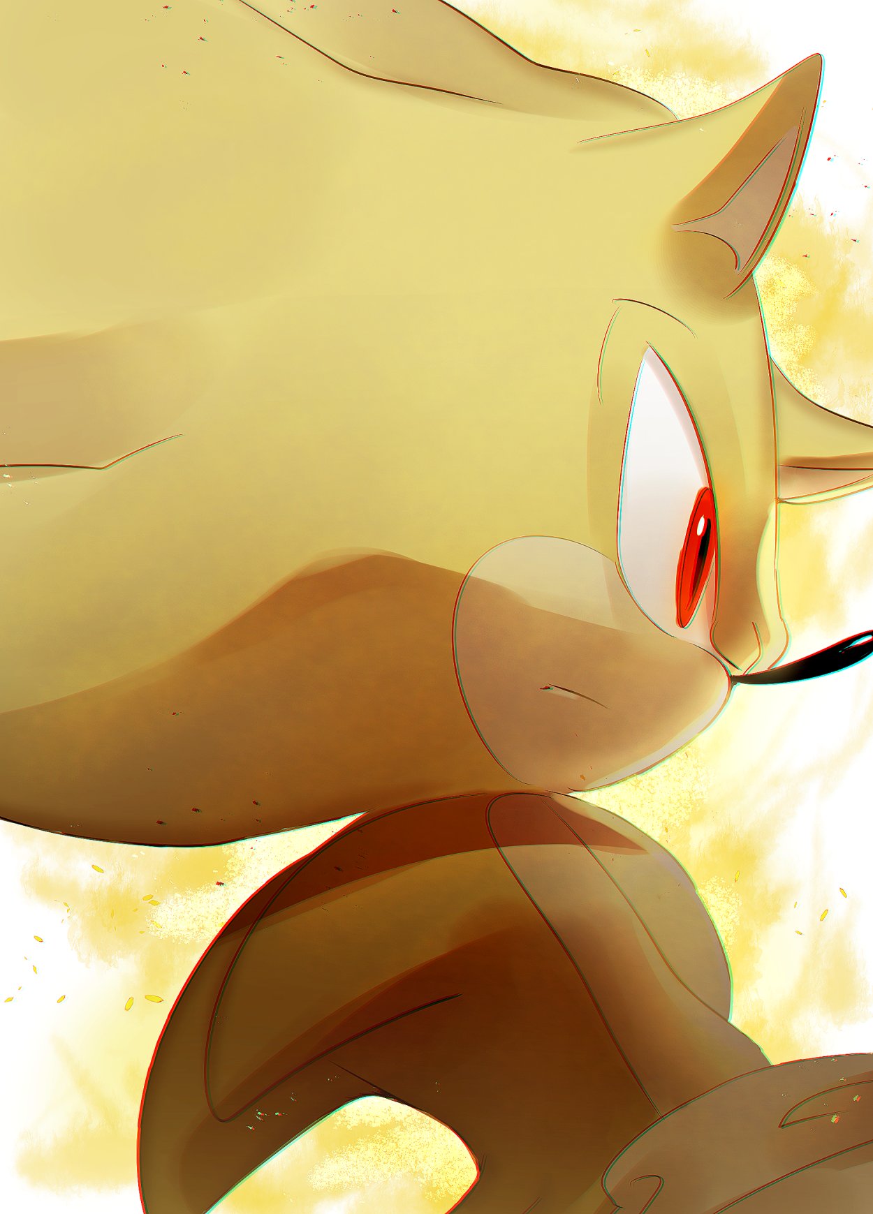 1boy, animal_nose, aura, closed_mouth, furry, furry_male, gloves, highres