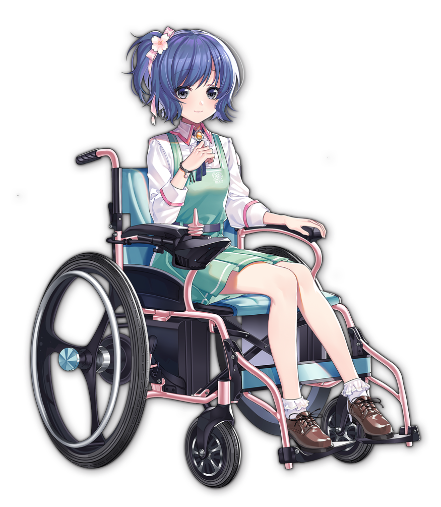 1girl, artist_request, bangs, blue_hair, bracelet, brown_footwear, collared_shirt, dress