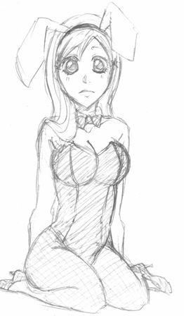 bleach, bunny_suit, inoue, inoue_orihime, orihime, orihime_inoue, sketch