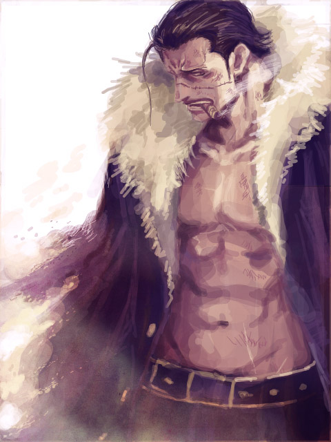 abs, arisue_kanako, bad_id, belt, cigar, male, manly, muscle